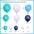 Teal Balloon Garland Arch Kit, Navy Blue Light Blue Teal White Turquoise Aqua Latex Balloons Garland Kit for Boys Girls Women Bridal Baby Shower O...