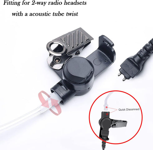 Acoustic Earpiece Tube Police FBI Surveillance Kit for Law Enforcement Security Secret Radio Ear Piece for Motorola Kenwood Baofeng Walky Talky Fa...