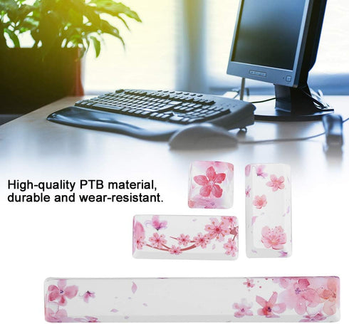 Mechanical Keyboard Keycap, DIY Pattern Keycaps Space Key ESC Key Enter Key Numpad Enter Keycap for Mechanical Keyboard (4PCS, Pattern)...