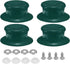 uxcell 4pcs Pot Pan Lids Replacement Knob, Plastic Pan Cover Holding Handles Fits Skillets and Kitchen Cookware Covers, Green...