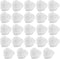 24 Pieces 2.4 oz Heart Shaped Slime Storage Containers Transparent Small Plastic Box with Hinged Lids...