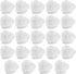 24 Pieces 2.4 oz Heart Shaped Slime Storage Containers Transparent Small Plastic Box with Hinged Lids...