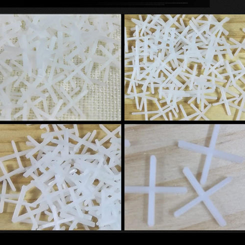 500 Pieces Tile Spacers Tiles Leveler Spacers Tile Levelers Wall Floor Cross Spacers Tile Separators for Ceramic Tile and Stone Installation (2.5m...