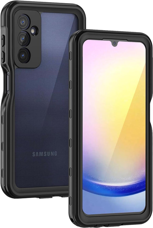 Lanhiem for Samsung Galaxy A25 5G Case, IP68 Waterproof Dustproof, Built-in Screen Protector, Rugged Full Body Shockproof Protective Cover for Sam...