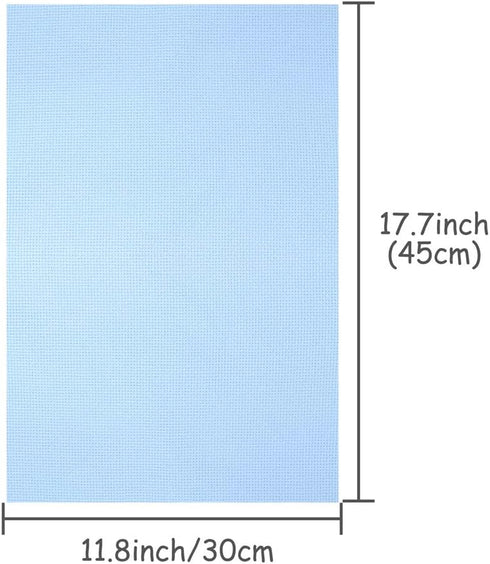 Caydo 8 Pieces Aida Cloth 8 Color 14 Count Classic Reserve Cross Stitch Fabric, 12 by 18-Inch...