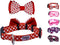 | Designer Dog Collar with Adjustable Bow | Comfortable and Strong | Durable and Cute and Made for Adventure | 5 Designs in 4 Sizes | Small, Mediu...