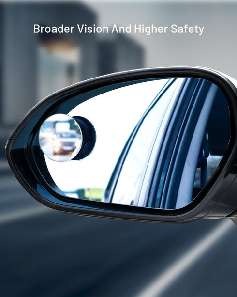 blind spot mirrors 2 pack for Car, Side Mirror Blindspot Convex HD Glass Round Frameless, Round Wide Angle Rear View Mirrors 360° Rotatable, Sucti...