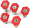 T Tulead Pressure Washer Nozzle Tips Quick Connector Red Power Washer Nozzle Tips 0 Degree 0.04"/0.047"/0.055"/0.06"/0.08" Diameter 5PCS...