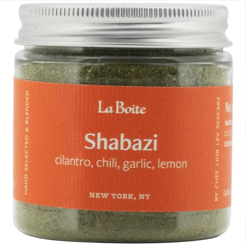La Boite - SHABAZI, Spice Blend with cilantro, chili, garlic, lemon - Great for seasoning and marinating dishes, dips, sauces, vegetables, grillin...