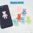 Daimay 20 Pieces 10 Colors Cute Bear Charm Pendants Cartoon Keychain Pendants Resin Gummy Candy Necklace Colorful for Earring Bracelet DIY Jewelry...