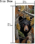 HGOD DESIGNS Bear Towels, Autumn Black Bear Family Cotton Soft Bath & Kitchen Spa Towels 15'X30'...