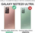 Dexnor for Galaxy Note 20 Ultra Case with Screen Protector Clear Electroplated Metal 360 Full Body Rugged Protective Shockproof Hard Cover Heavy D...