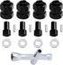 4 Pieces Aluminum Extended 7mm Hex Wheel Hubs 8mm Thick Wheel Spacers Offsets for Axial SCX24 AXI90081 Deadbolt AXI00002 Jeep Wrangler, AXI00001 C...