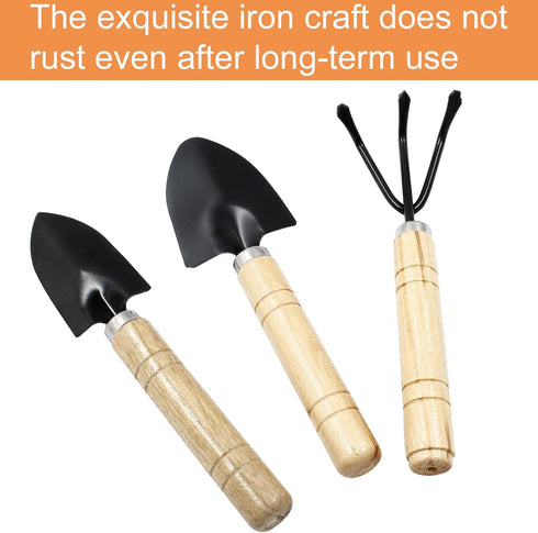 3Pcs Hand Shovel for Gardening Small Garden Planting Tools, Mini Digging Spade Tools for Herbs Planting, Transplant, Miniature Garden...