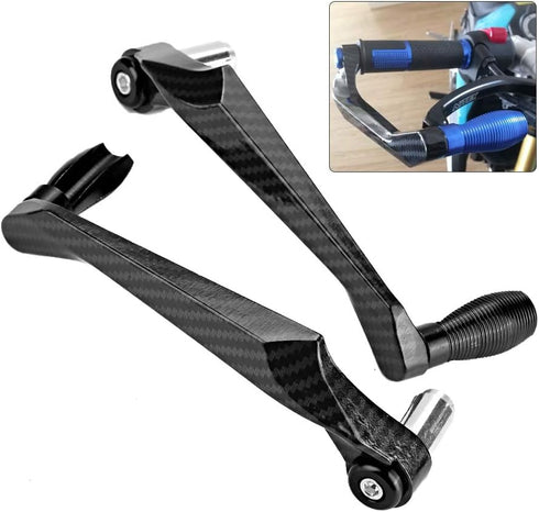KIMISS Universal 7/8in 22mm CNC Aluminum Handlebar Brake Clutch Lever Hand Guard for Motorcycle, Motorbike, Scooters, Electric Cars, Mountain Bike...
