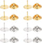 80 Pairs Pin Backs with Blank Pins 9mm Long, Pin Backings Butterfly Clutch Tie Tacks Replacement for Label Pin, Jewelry Making DIY Craft - (Silver...