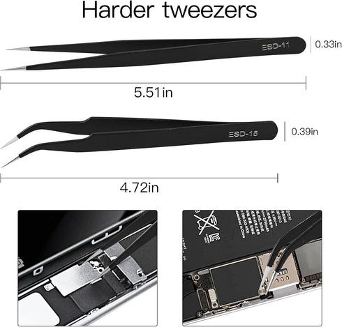 iPhone Screen Opening Tool Kit, 22Pcs Repair Precision Screwdriver Set Compatible with iPhone, iPad, Cell Phone, PS4, Smart Watch, Computer, PC, T...