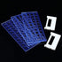 Transparent Plastic Test Tube Holder,13mm x 50 Holes / 16mm x 50 Holes / 18mm x 40 Holes Bottle Small Glass Holder for Test Tubes...