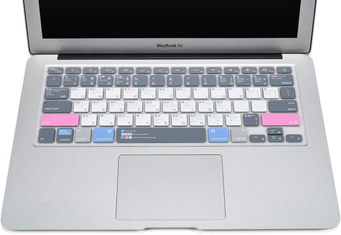 CaseBuy MAC OS Shortcut Keyboard Cover for Old MacBook Air 13 inch A1466 A1369 2010-2017 & MacBook Pro 13 & 15 A1502 A1425 A1278 A1398 A1286 2015 ...