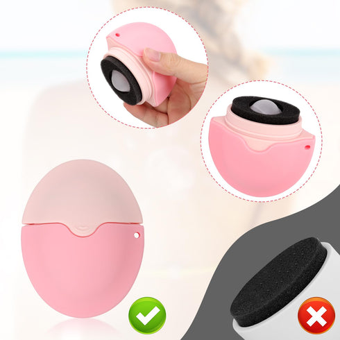 Sunscreen Applicator for Kids, Silicone Sunblock Applicator for Face, Round Easy-to-Hold Sunblock Body Brush Sun Cream Brush Sun Lotion Applicator...