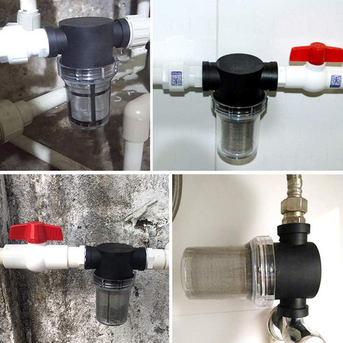 EKDJKK 1 inch Inline Mesh Strainer, Water Pump Strainer, Garden Hose Sediment Filter, Water Pump Filter, Pipeline Sprayer, Fits for RV Water Tank ...