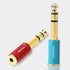 2 PCS 1/4'' Male to 1/8'' Female Stereo Headphone Adapter Connect Cable, 1/4'' to 1/8'' Adapter 6.35mm Male to3.5mm Jack Stereo Female Adapter Con...