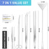 7PCS Aquascape Tools Kit, Premium Aquascaping Tools for Aquarium Plant - Long Aquarium Tweezers, Sand Spatula, Scissors for Fish Tank Plant Trimmi...