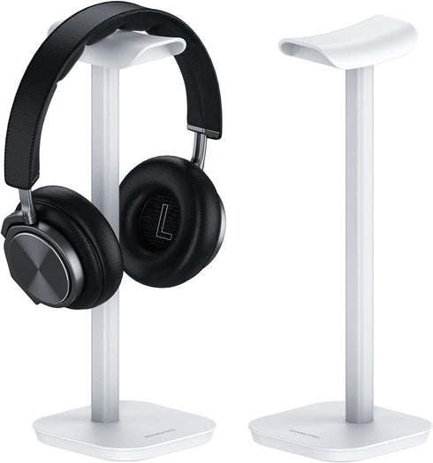 Headphone Stand, Desktop Headset Holder Heavy Base Desk Earphone Stand Aluminum Gaming Headset Hanger Rack Compatible with AirPods Max, AirPods Pr...