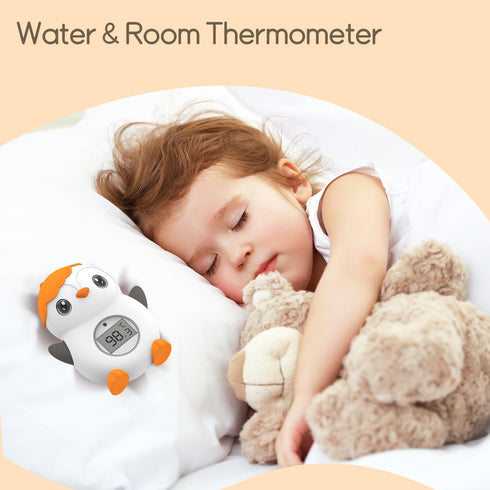 Baby Bath Thermometer Floating Toy for Infant Safety - Baby Water Thermometer for Bathtub with Auto On/Off & Temperature Warning - Bath Tub Toy Gi...