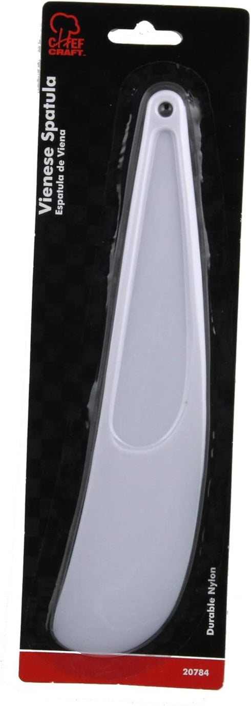 Chef Craft Select Plastic Viennese Baking Spatula, 9.25 inches in Length, White...