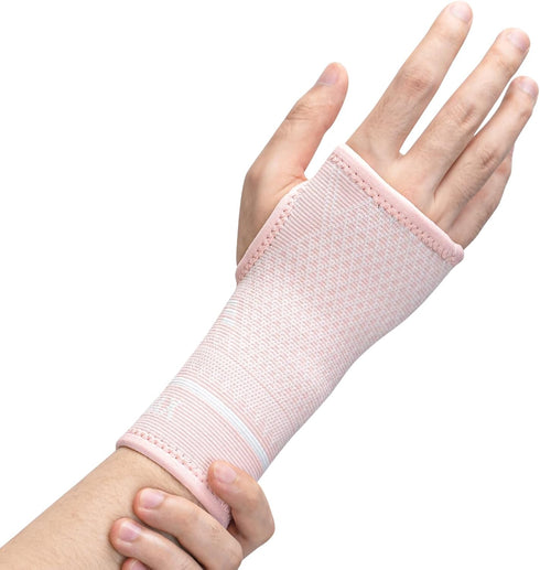 INDEEMAX Copper Wrist Compression Sleeve 1 Pair, Comfortable Hand Brace Support for Arthritis, Tendonitis, Sprains, Workout, Carpal Tunnel - Left ...