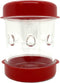 The Negg Boiled Egg Peeler - Red...