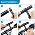 RIIPOO Aluminum Alloy Bike Handlebar Extender - 11.8" Dual Bracket for Mountain Cycling - Secure Mount for Headlights, Flashlights & Phone Holder...