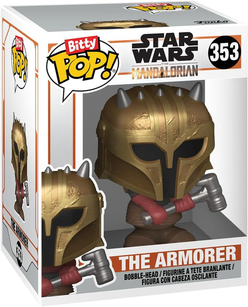 Funko Bitty Pop! The Mandalorian Mini Collectible Toys 4-Pack - Heavy Infantry Mandalorian, The Armorer, Bo-Katan Kryze, & Mystery Chase Figure (S...