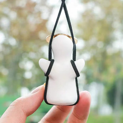 Swinging Duck Car Hanging Ornament, Cute Car Hanging Accessories for Rear View Mirror, Car Pendant Swinging Sunglasses Duck Hanging Swing...