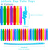 32Pack Pop Tubes, Fidget Tubes for Children and Adult Sensory Fidget Toy Set for Stress and Anxiety Relief Educational Learning Toys for Kids...
