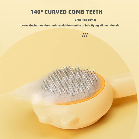 Cat Brush Dog Brush Self Cleaning Cat Comb Hair Brush with Release Button for Shedding Pet Massage Brushes Cat Grooming Brush for Shedding Long or...