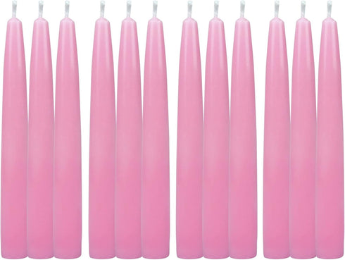 12-Piece Taper Candles, 6-Inch, Pink 12 Count (Pack of 1)...