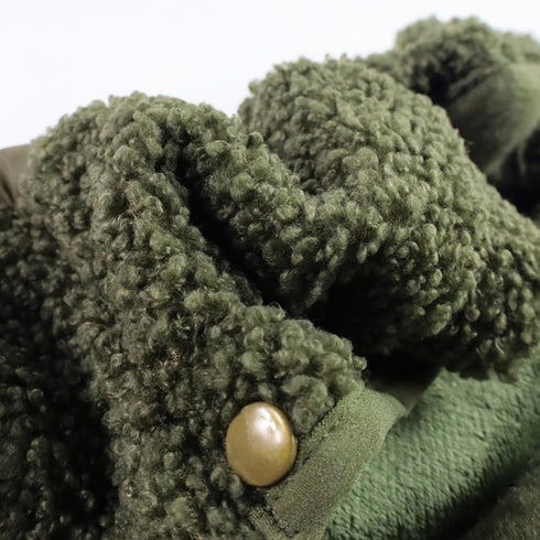 Fitwarm Dog Argyle Puffer Pajamas, Turtleneck Dog Clothes for Small Dogs Girl Boy, Pet Onesie with Feet, Fuzzy Cat Outfit, Olive Green, XXL...