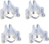 100PCS Plant Plug Mini Gardening Tool Special Fruit and Vegetable Grafting Clip Plastic Drop Seedling Clip Suitable for Vegetable and Flower Linge...