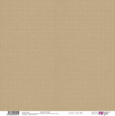 Papers For You - Scrapbooking and Craft Fabric Paper Kit | "Father Christmas" Collection | Includes 8 Single Sided Papers with Different Designs |...