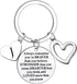 Inspirational Keychain Always Remember You Are Braver Than You Believe Jewellery Letter Keyring Gifts for Men Women...