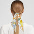 Lemon Flower Pattern Square Silk Scarf, Summer Head Scarf, Hair Scarf for Women Soft Smoothness for Travel Yoga Handkerchief Shawl Sunscreen Gift ...