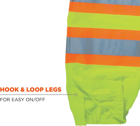 Ergodyne unisex adult Class Two-tone Reflective Safety Pants, Lime, Large-X-Large...