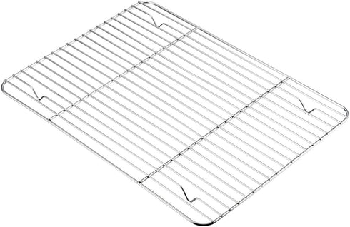 TeamFar Baking Sheet with Rack Set, Stainless Steel Baking Pan Tray Cookie Sheet with Cooling Rack, Non Toxic & Healthy, Easy Clean & Dishwasher S...