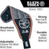 Klein Tools 55895 Magnetic Wristband, Tradesman Pro Tool Wristband Holds Wire Connectors, Screws, Nails, Drill Bits, With Breathable Mesh...