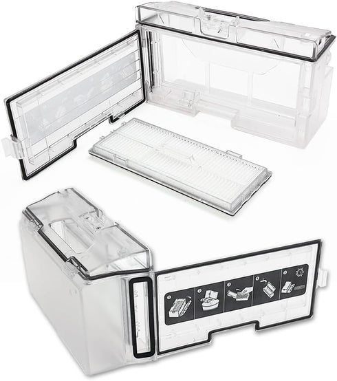 Ytaland Replacement Dust Tank bin Box for Roborock S8 S8+ S8 Pro Ultra S8 Plus-WHT Robot Vacuum Cleaner Parts...