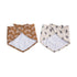 lulujo Soft Cotton Baby Bib, 2 Pack, Mudcloth/Black Birds...
