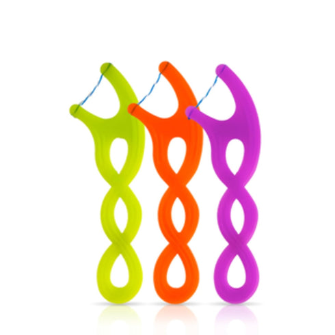 GUM Crayola Twistables Kids Flossers with Fluoride - Designed for Little Hands - Three Fun Fruit Flavors - Easy to Use Kids Floss Picks for Childr...
