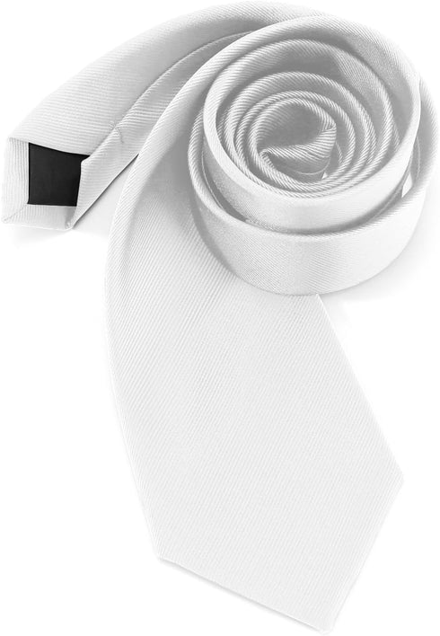 Black Ties For Men Solid Pure Color Tie 3.15" (8CM) Formal Necktie for Men in Gift Box...
